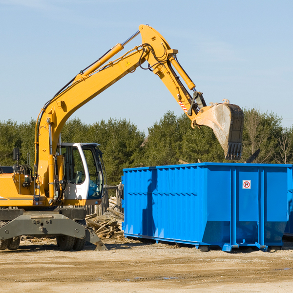 what size residential dumpster rentals are available in Deer Creek Oklahoma